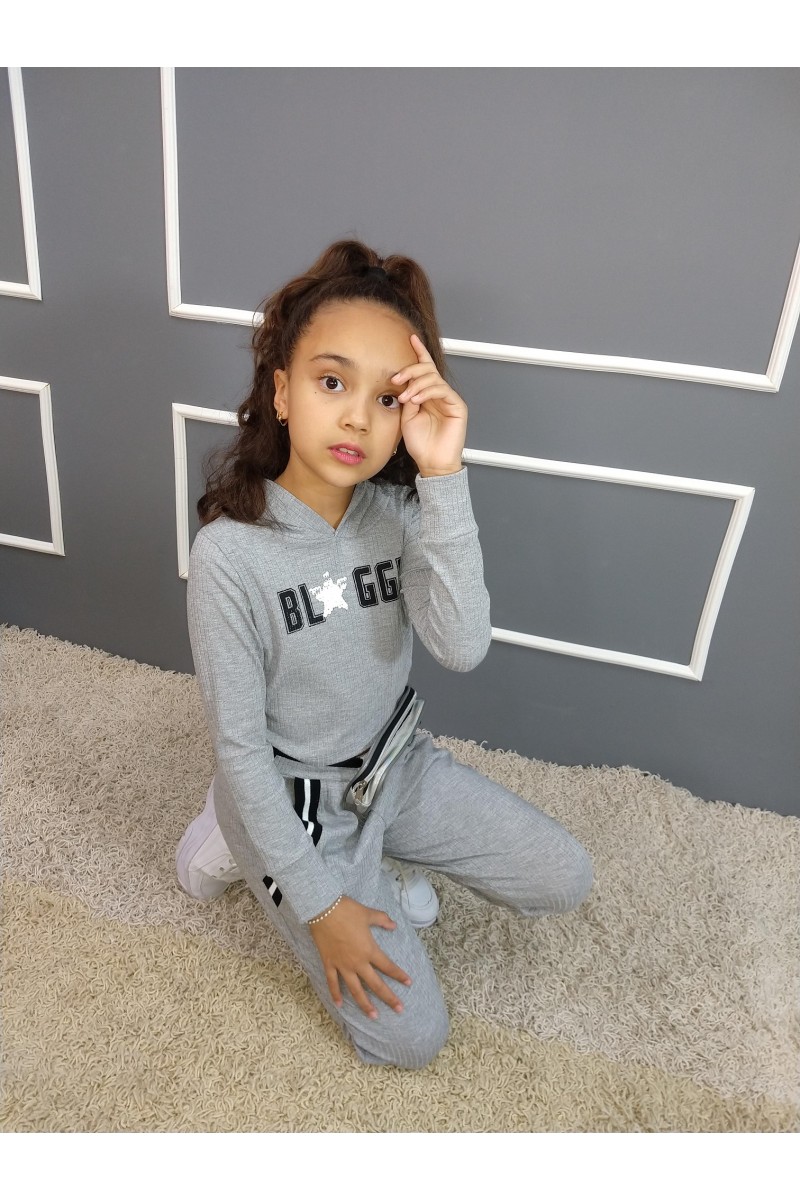 CONJUNTO MOLETOM INF CINZA